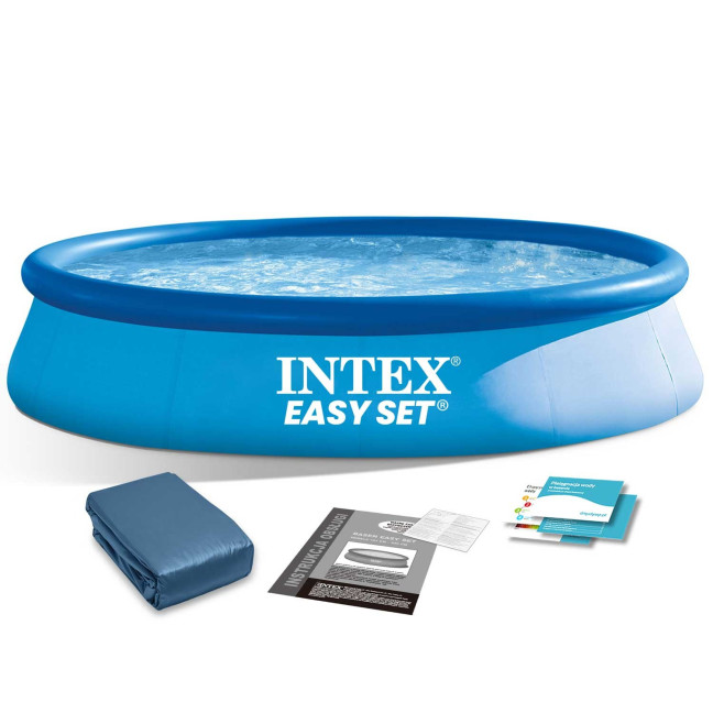 INTEX Easy Set Pool Ø 305 × 76 cm (2-in-1 set) — quick-fit family pool with matching cover