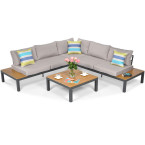 BALI aluminum garden corner sofa | aluminum outdoor furniture, modern design, perfect for terrace and garden
