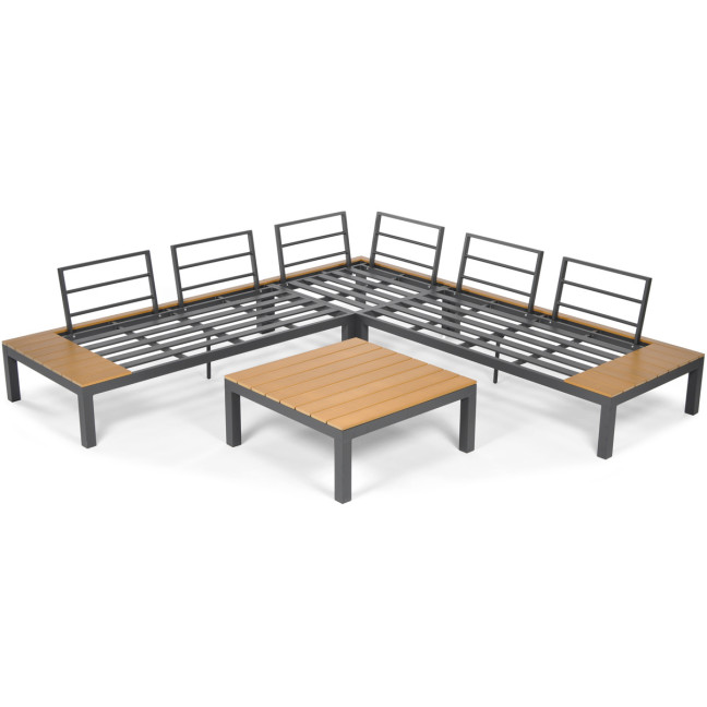 BALI aluminum garden corner sofa | aluminum outdoor furniture, modern design, perfect for terrace and garden