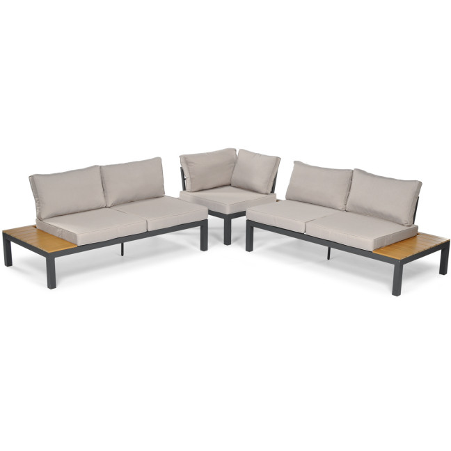 BALI aluminum garden corner sofa | aluminum outdoor furniture, modern design, perfect for terrace and garden