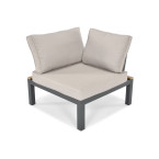BALI aluminum garden corner sofa | aluminum outdoor furniture, modern design, perfect for terrace and garden