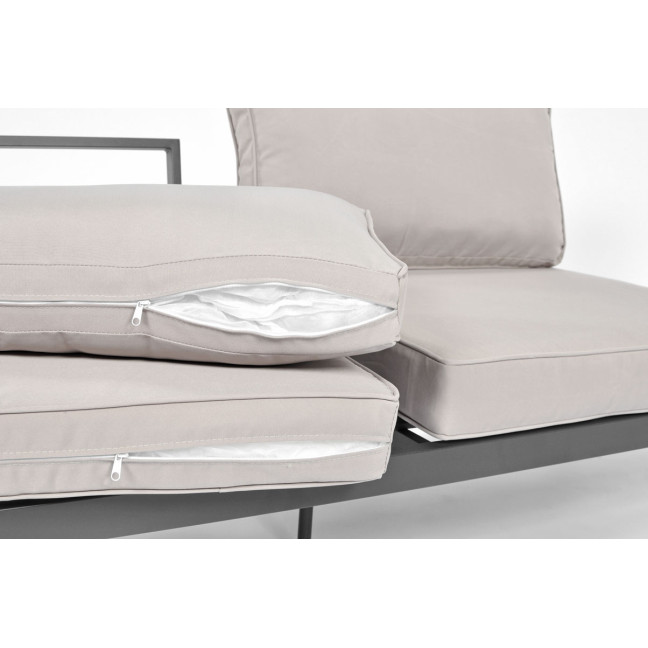 BALI aluminum garden corner sofa | aluminum outdoor furniture, modern design, perfect for terrace and garden