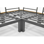 BALI aluminum garden corner sofa | aluminum outdoor furniture, modern design, perfect for terrace and garden