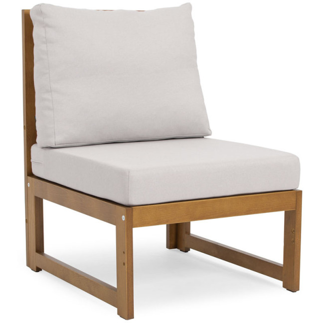 MALTA middle segment - light brown/white cushion for garden