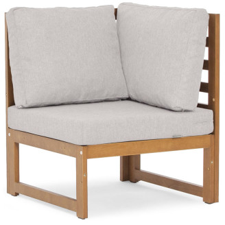 MALTA corner segment - dark brown/graphite cushion