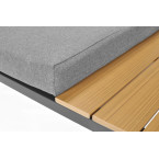 LAGOS Garden Corner Sofa with Lounger Function - Grey | Garden corner sofa, relaxation set, comfort on the patio