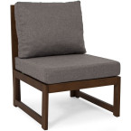 MALTA middle segment - dark brown/graphite cushion