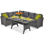 SZTOKHOLM Rattan Garden Furniture | Rattan garden furniture, patio set, garden relaxation grey