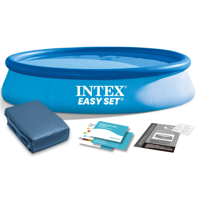 INTEX Easy Set Pool Ø 366 × 76 cm (2-in-1 set with fitted cover)