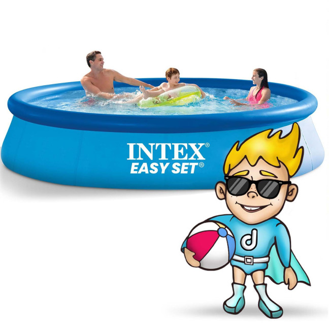 INTEX Easy Set Pool Ø 366 × 76 cm (2-in-1 set with fitted cover)