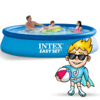 INTEX Easy Set Pool Ø 366 × 76 cm (2-in-1 set with fitted cover)