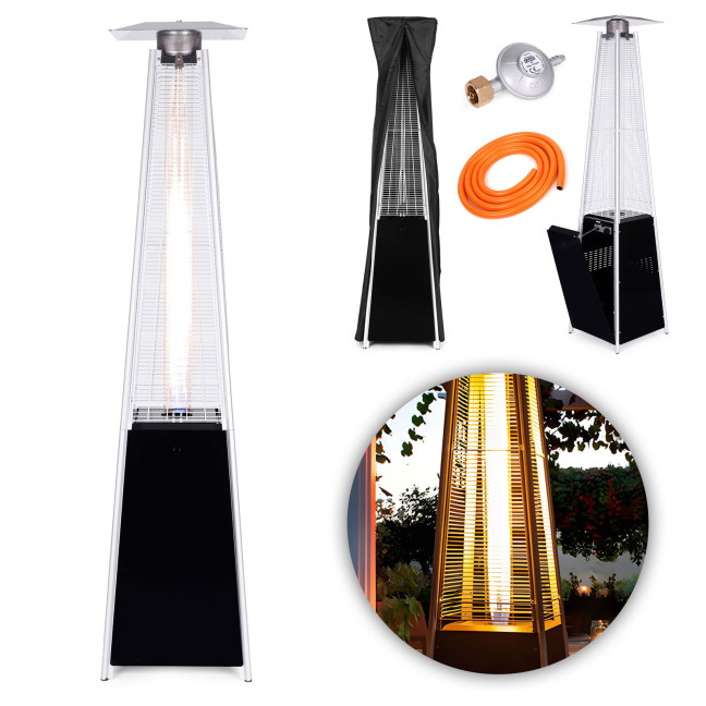 Gas Patio Heater 13 kW Glass Garden with Cover | Garden furniture, relaxation, modern style