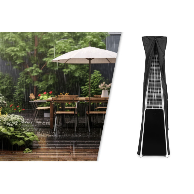 Gas Patio Heater 13 kW Glass Garden with Cover | Garden furniture, relaxation, modern style