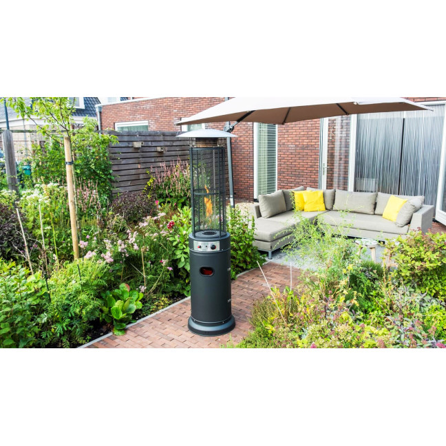 Gas Patio Heater 13 kW Glass Garden with Hose and Cover | Garden furniture, relaxation, modern style