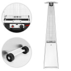 Gas Patio Heater 13 kW Silver Glass Garden | Garden furniture, relaxation, modern style