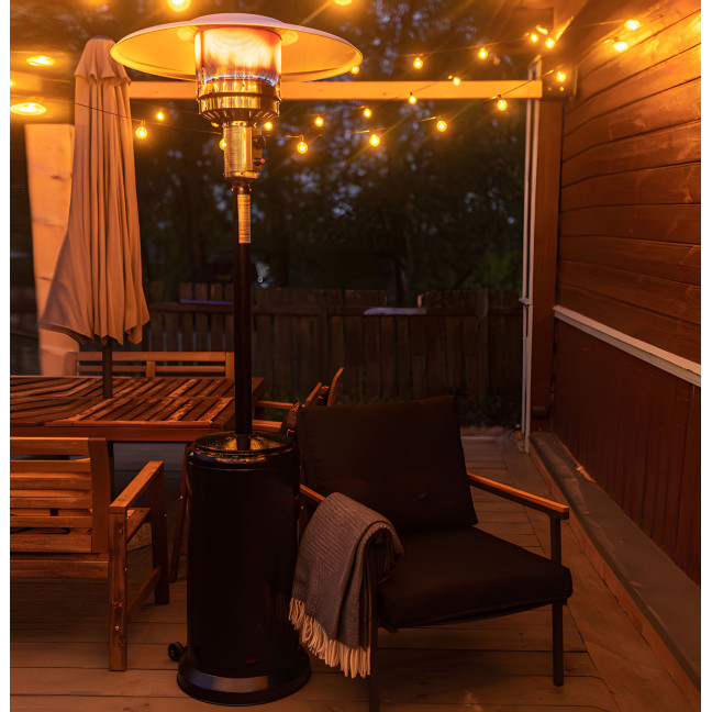 Gas Patio Heater 13 kW Glass Garden with Cover | Garden furniture, relaxation, modern style