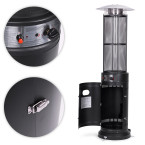 Gas Patio Heater 13 kW Glass Garden with Hose and Cover | Garden furniture, relaxation, modern style