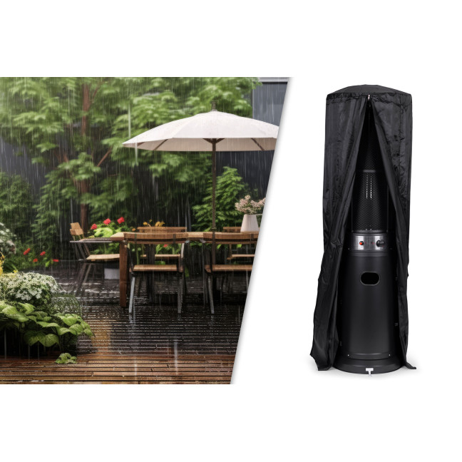 Gas Patio Heater 13 kW Glass Garden with Hose and Cover | Garden furniture, relaxation, modern style