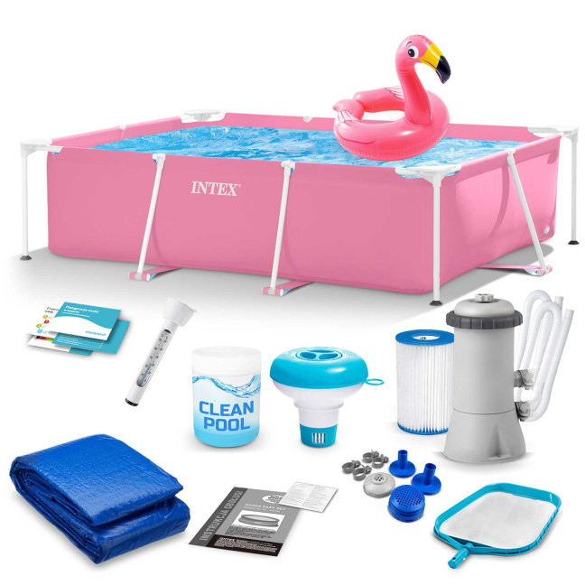 Frame garden pool 220 x 150 x 60 cm 15 in 1