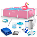 Frame garden pool 220 x 150 x 60 cm 15 in 1