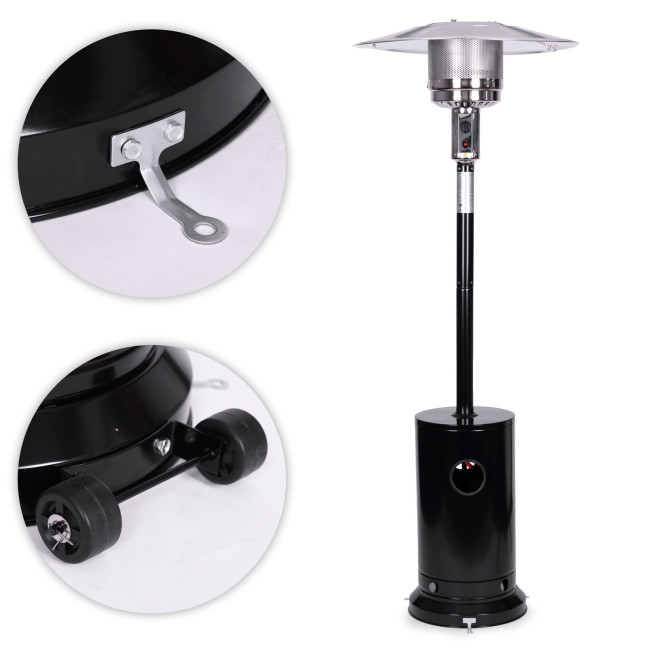 Gas Patio Heater 13 kW Glass Garden with Cover | Garden furniture, relaxation, modern style