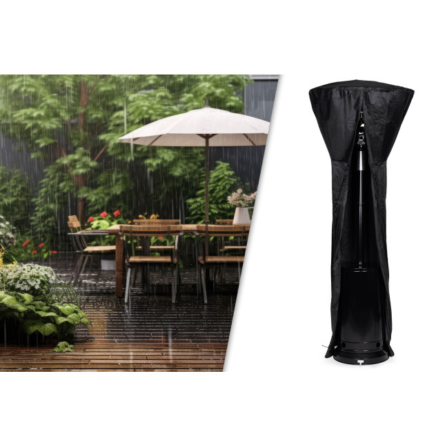 Gas Patio Heater 13 kW Glass Garden with Cover | Garden furniture, relaxation, modern style