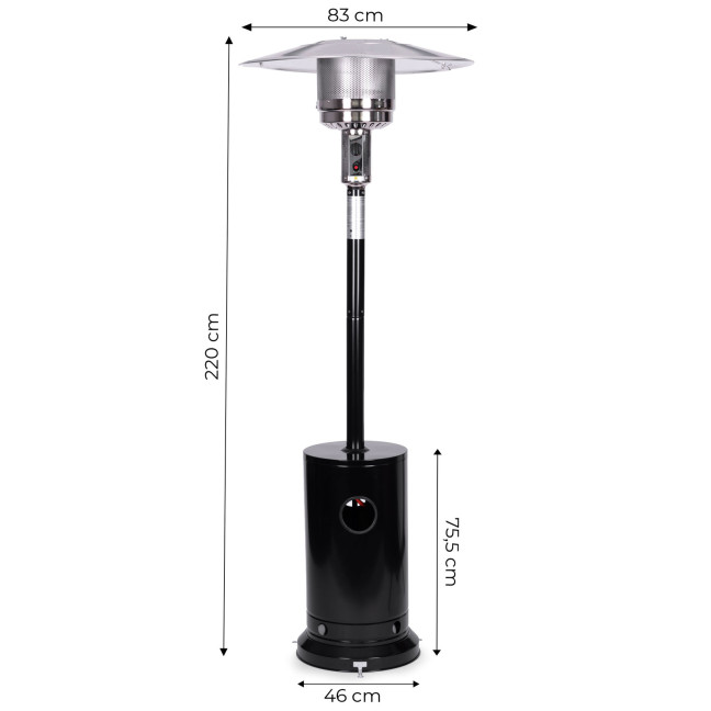 Gas Patio Heater 13 kW Glass Garden with Cover | Garden furniture, relaxation, modern style