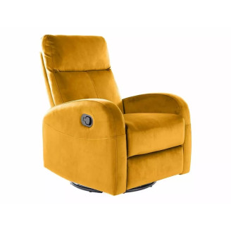 Olimp Velvet Curry Armchair | Comfortable garden armchair, modern style, for patio and balcony