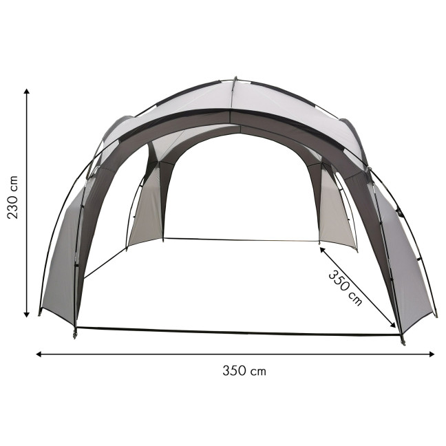 ModernHome Garden Event Pavilion Tent for Picnic + Bag - Grey | Garden furniture, relaxation, modern style