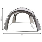 ModernHome Garden Event Pavilion Tent for Picnic + Bag - Grey | Garden furniture, relaxation, modern style