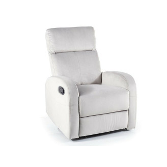 Olimp Velvet Light Grey Armchair | Comfortable garden armchair, modern style, for patio and balcony