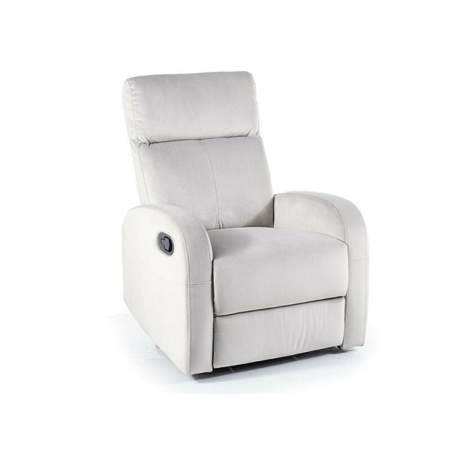 Olimp Velvet Light Grey Armchair | Comfortable garden armchair, modern style, for patio and balcony
