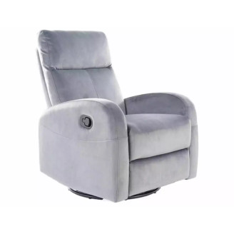 Olimp Velvet Grey Armchair | Comfortable garden armchair, modern style, for patio and balcony