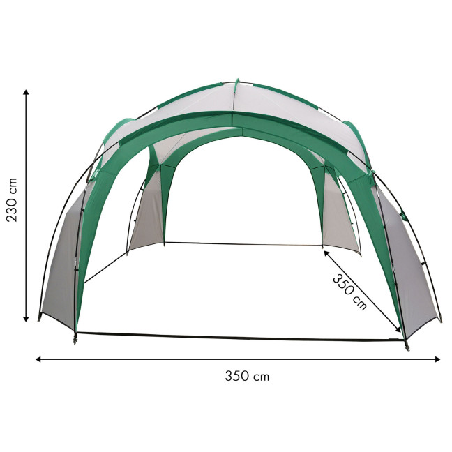 MultiGarden Green Garden Event Pavilion Tent with Bag | Garden furniture, relaxation, modern style