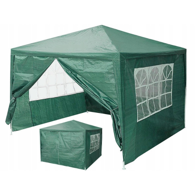 MultiGarden Green Commercial Garden Pavilion Tent 3x3 m | Garden furniture, relaxation, modern style