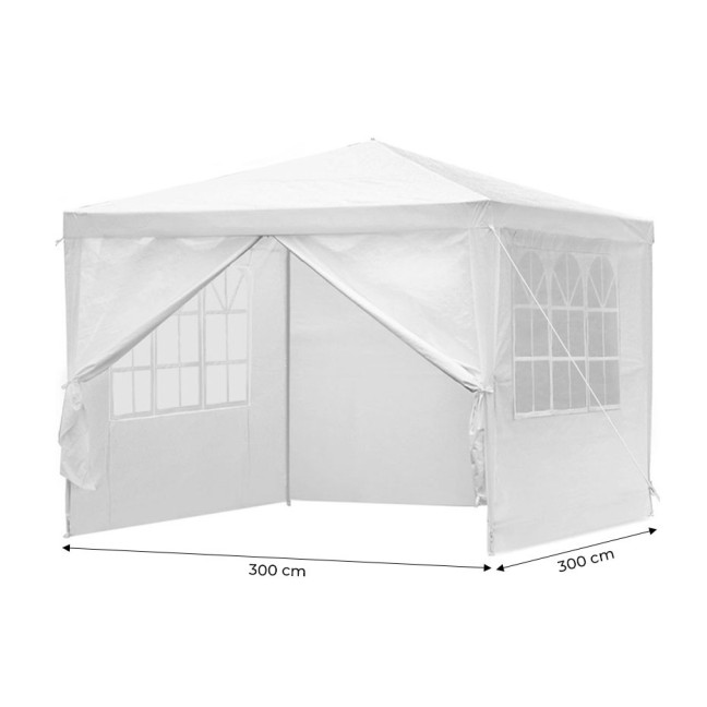 MultiGarden White Commercial Garden Pavilion Tent 3x3 m | Garden furniture, relaxation, modern style