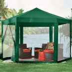 MultiGarden Green Commercial Garden Pavilion Tent 2x2x2 m with Mosquito Net | Garden furniture, relaxation, modern style
