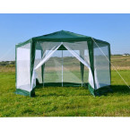MultiGarden Green Commercial Garden Pavilion Tent 2x2x2 m with Mosquito Net | Garden furniture, relaxation, modern style