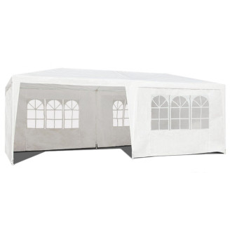 MultiGarden White Commercial Garden Pavilion Tent 3x6 m with 6 Walls | Garden furniture, relaxation, modern style