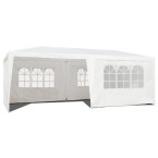 MultiGarden White Commercial Garden Pavilion Tent 3x6 m with 6 Walls | Garden furniture, relaxation, modern style