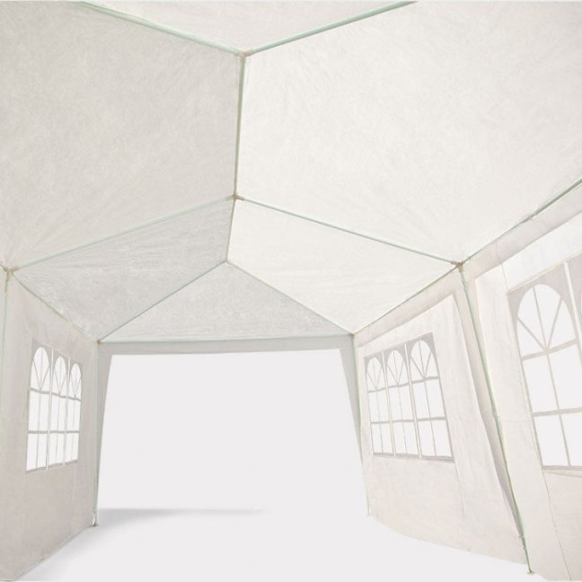 MultiGarden White Commercial Garden Pavilion Tent 3x6 m with 6 Walls | Garden furniture, relaxation, modern style