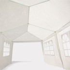 MultiGarden White Commercial Garden Pavilion Tent 3x6 m with 6 Walls | Garden furniture, relaxation, modern style