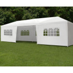 MultiGarden White Commercial Garden Pavilion Tent 3x9 m with 8 Walls | Garden furniture, relaxation, modern style