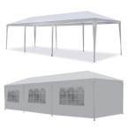 MultiGarden White Commercial Garden Pavilion Tent 3x9 m with 8 Walls | Garden furniture, relaxation, modern style