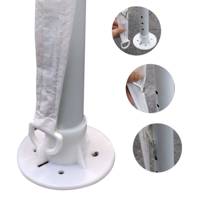 MultiGarden White Commercial Garden Pavilion Tent 3x9 m with 8 Walls | Garden furniture, relaxation, modern style