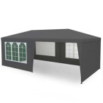 MultiGarden Grey Commercial Garden Pavilion Tent 3x6 m with 6 Walls | Garden furniture, relaxation, modern style
