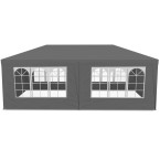 MultiGarden Grey Commercial Garden Pavilion Tent 3x6 m with 6 Walls | Garden furniture, relaxation, modern style