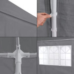 MultiGarden Grey Commercial Garden Pavilion Tent 3x6 m with 6 Walls | Garden furniture, relaxation, modern style