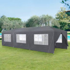 MultiGarden Grey Commercial Garden Pavilion Tent 3x9 m with 8 Walls | Garden furniture, relaxation, modern style