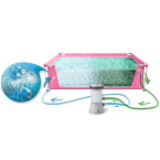 Frame garden pool 220 x 150 x 60 cm 15 in 1